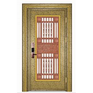 Stainless steel color steel door