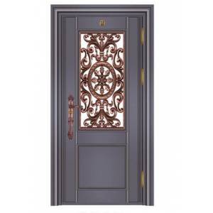 Stainless steel color steel door
